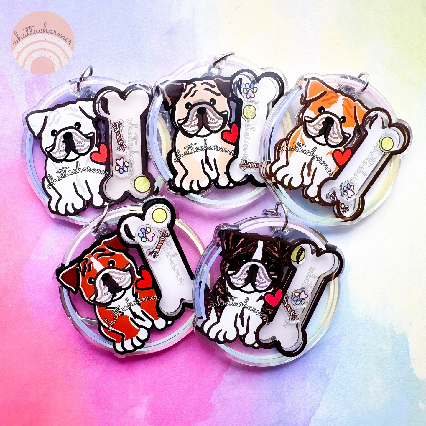 Bulldog Christmas Ornament