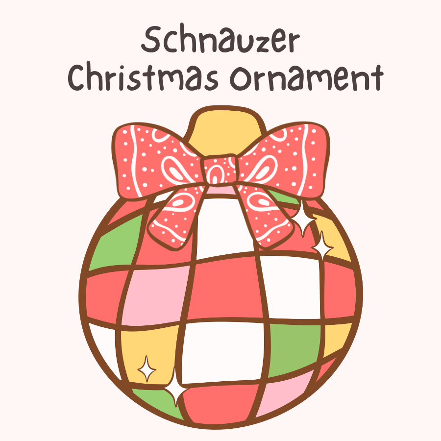 Schnauzer Christmas Ornament