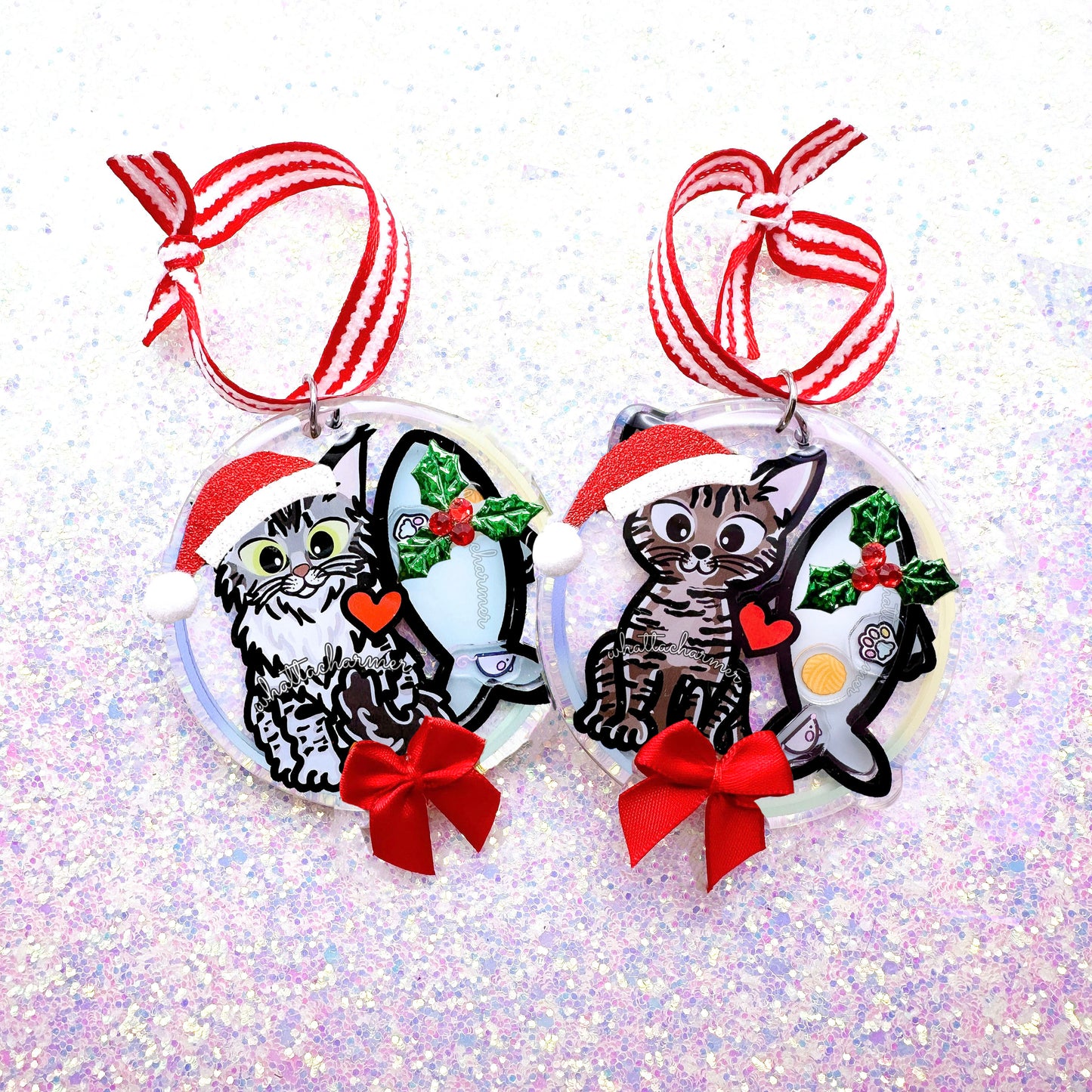 Persian Cat Christmas Ornament