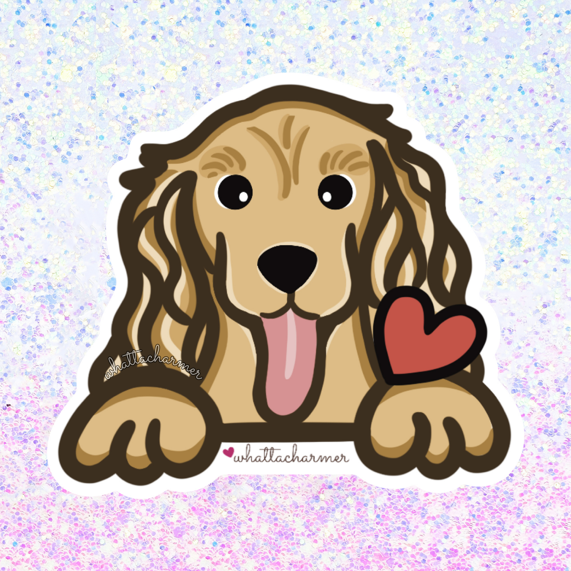 Golden Cocker Spaniel Sticker