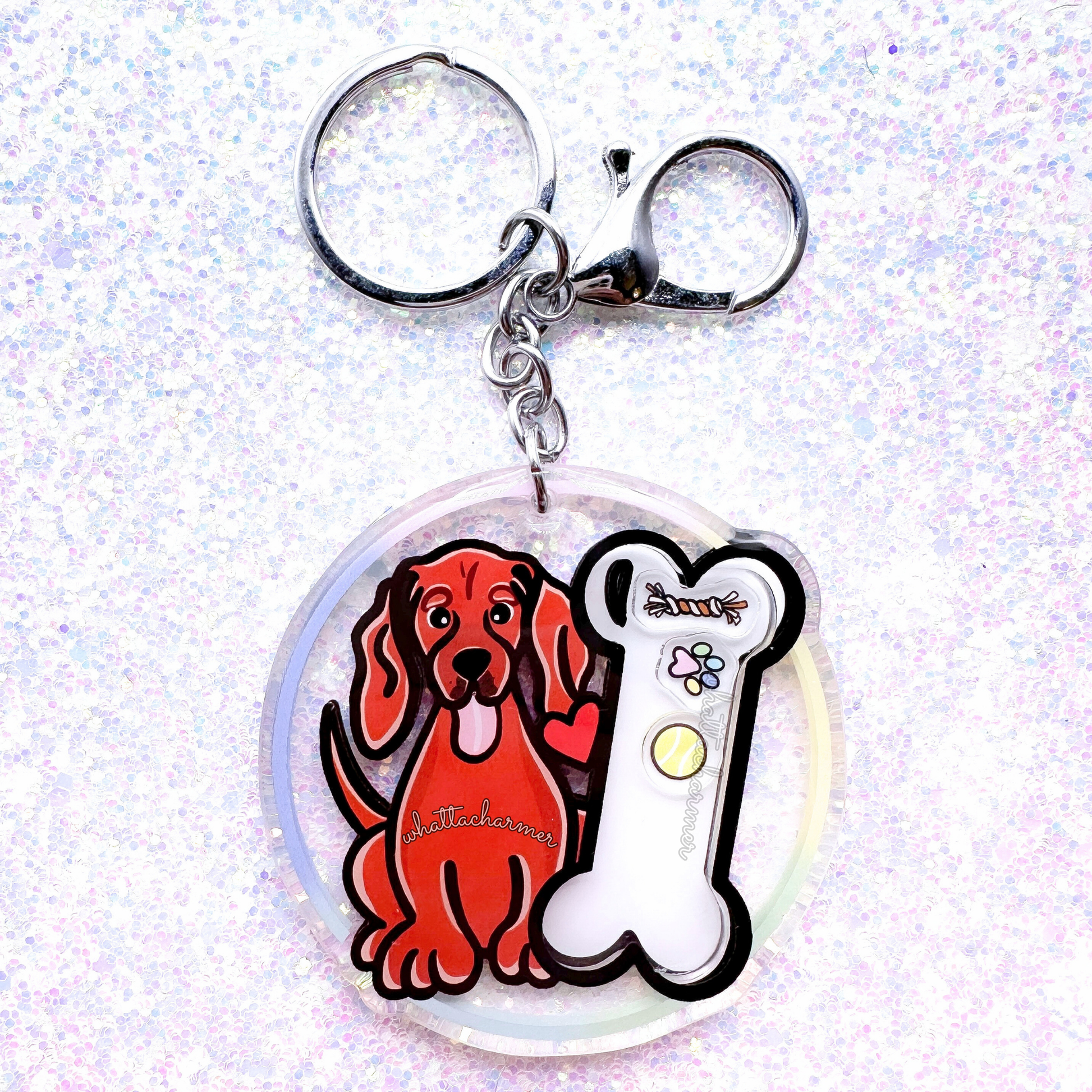 Redbone Coonhound Keychain