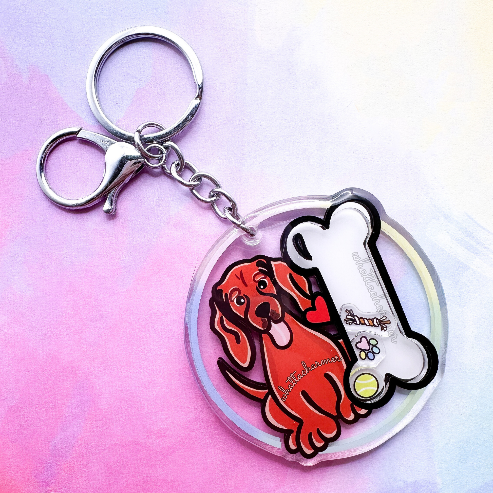 Redbone Coonhound Keychain