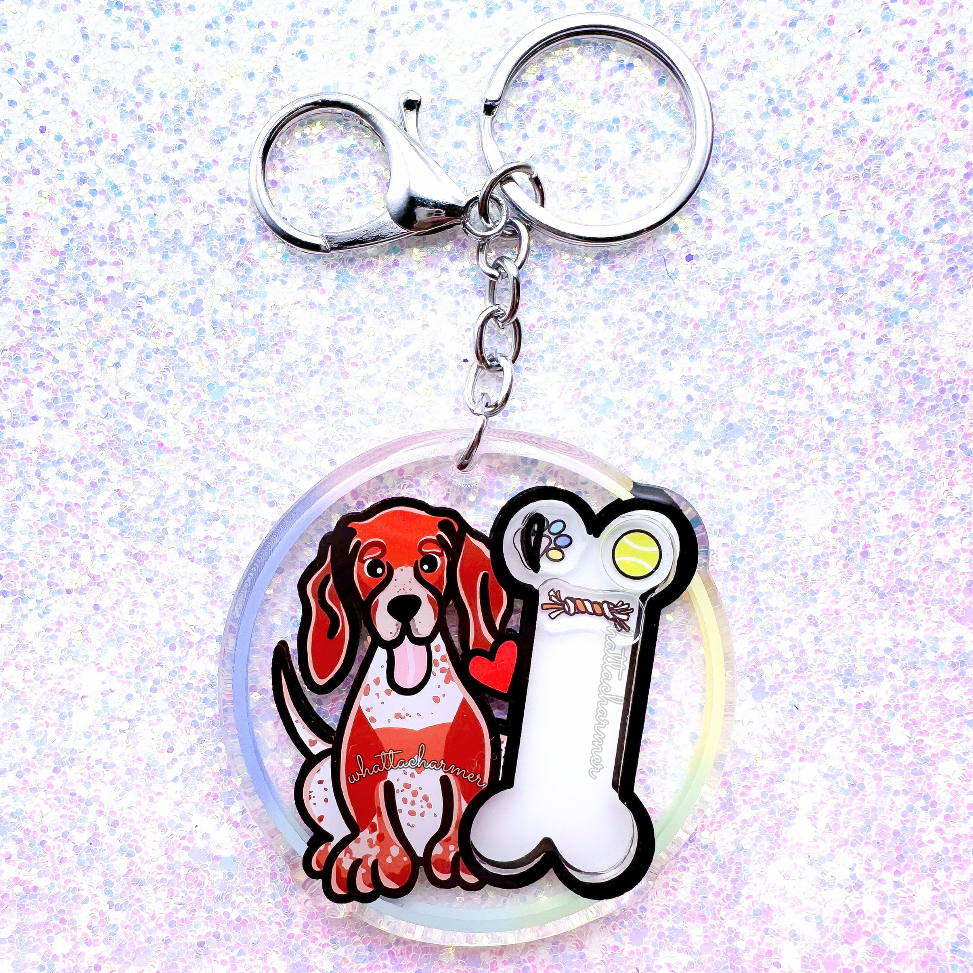 Redtick Coonhound Keychain