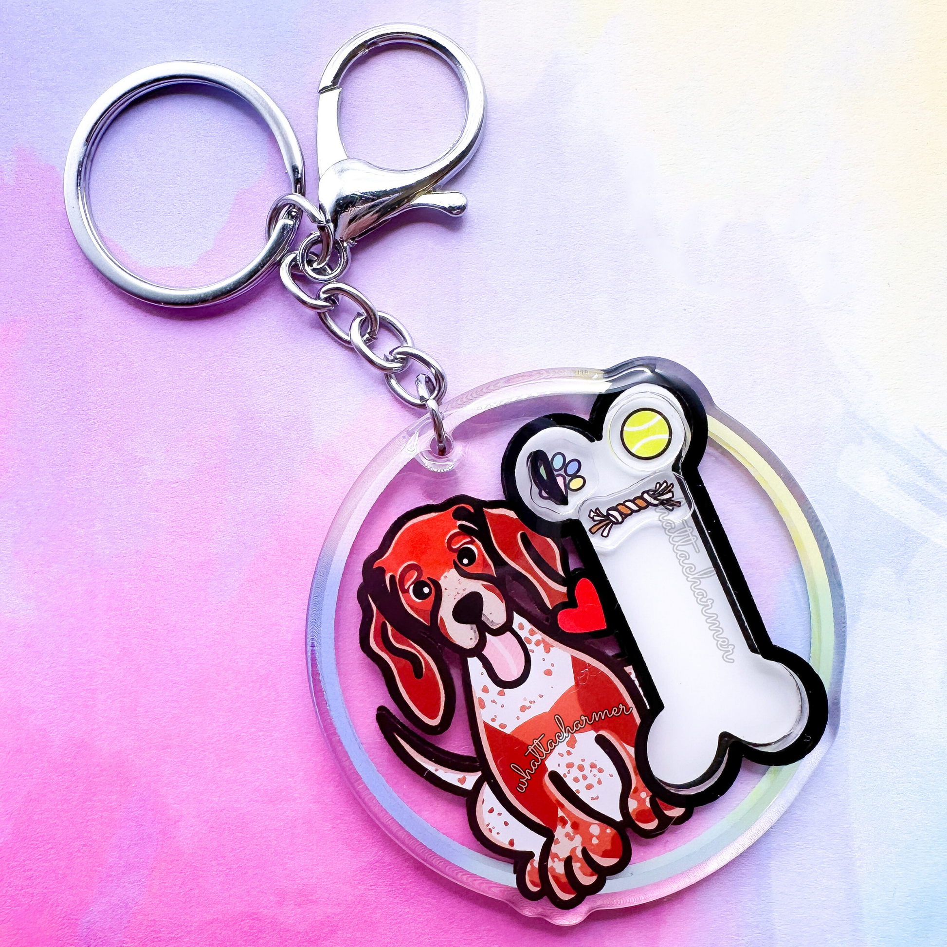 Redtick Coonhound Keychain