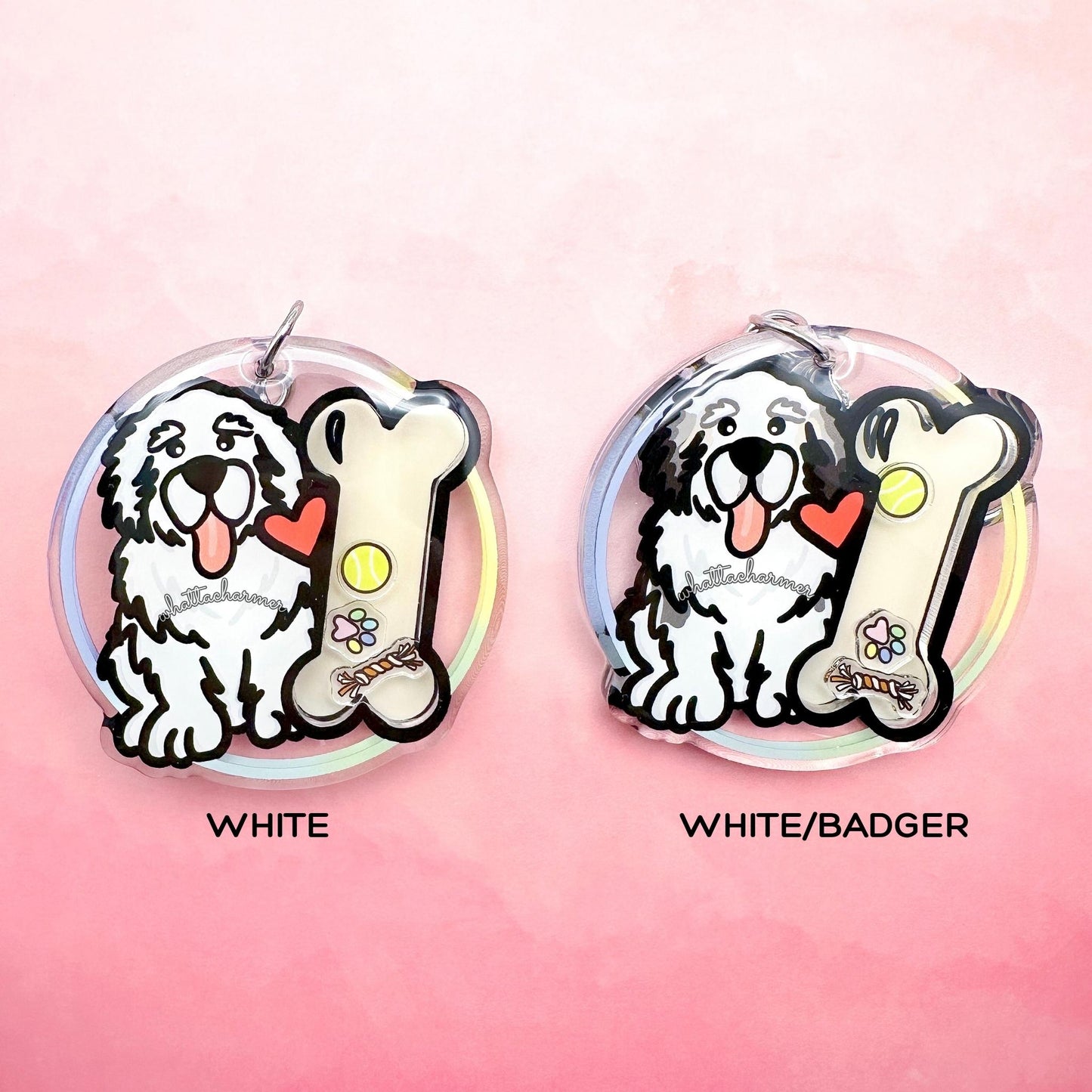Great Pyrenees Shaker Keychain