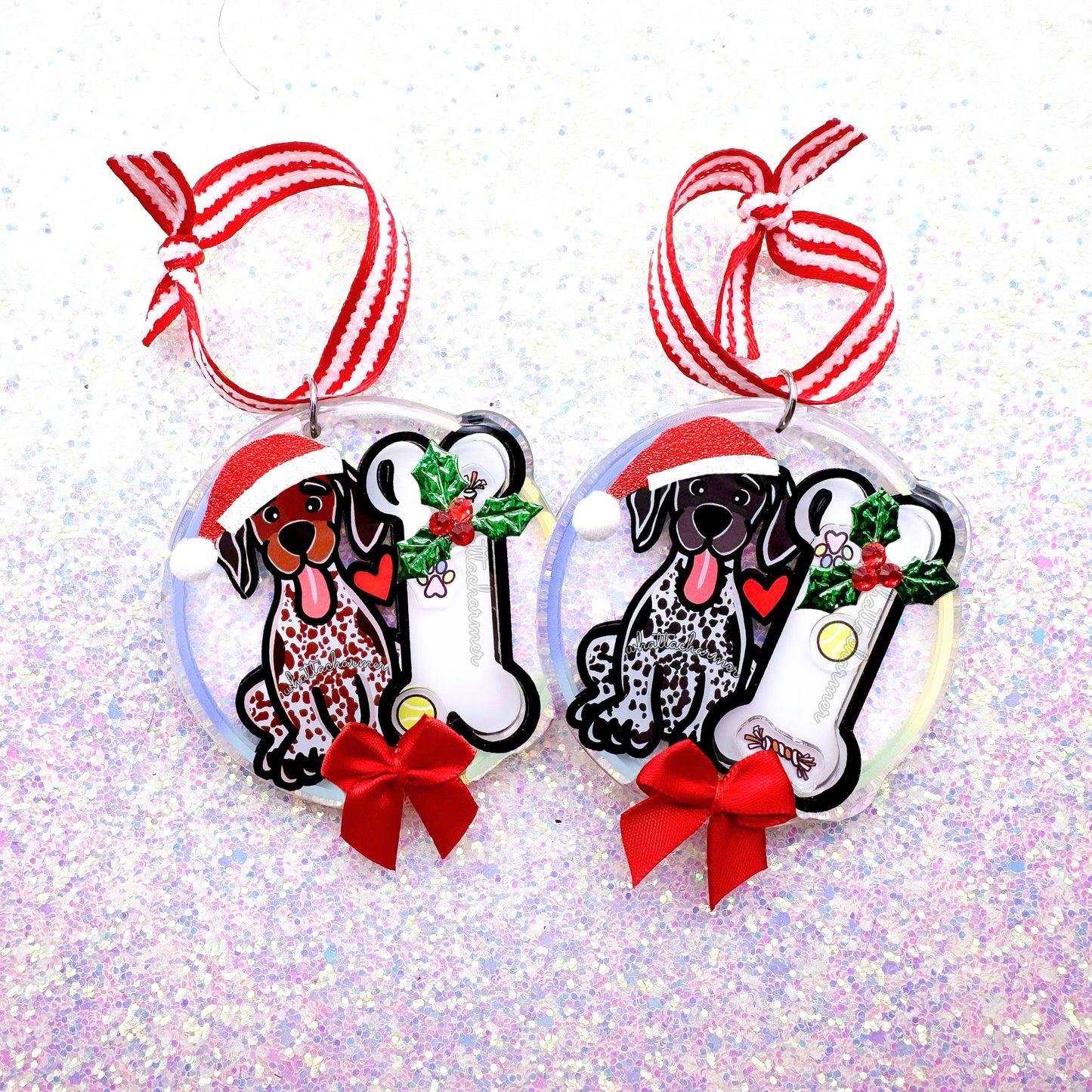 German Shorthaired Pointer (GSP) Christmas Ornament