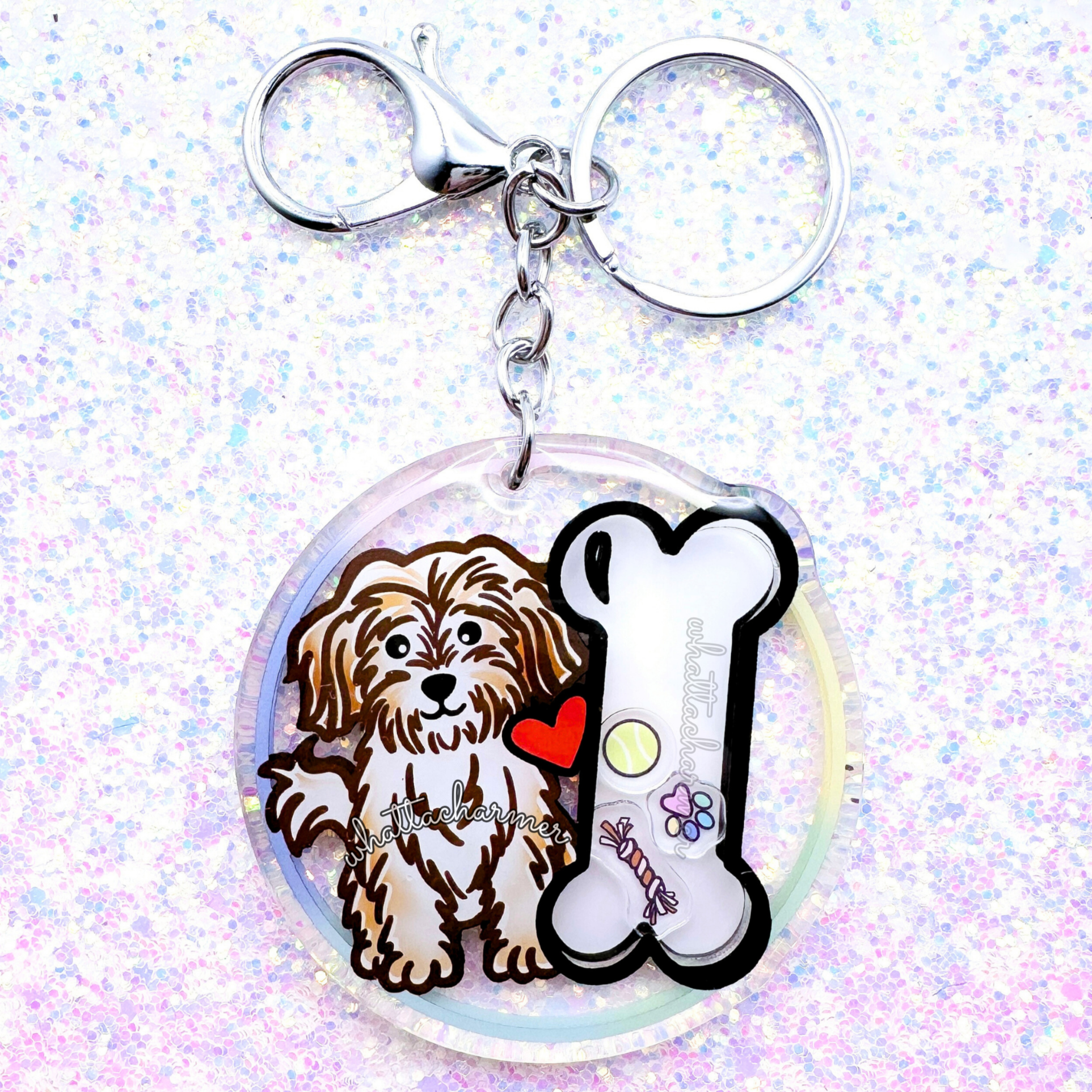 Gold Sable Havanese Keychain