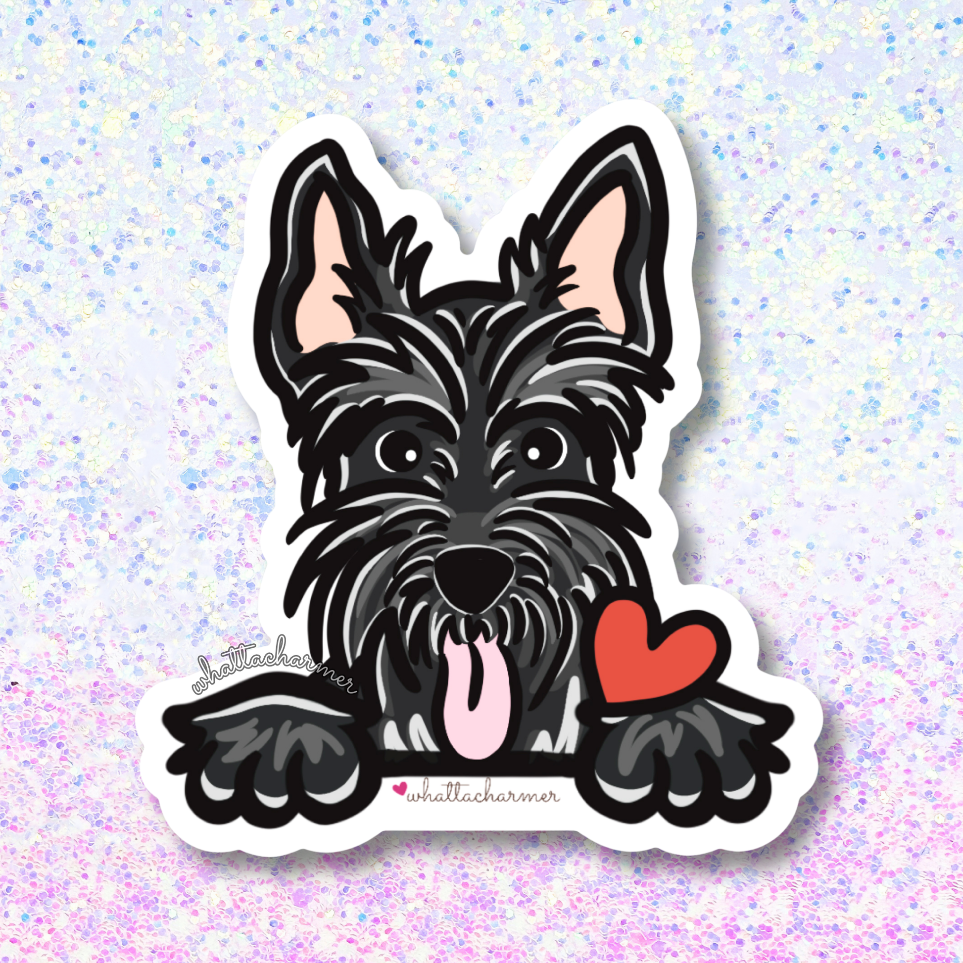 Black Scottish Terrier Sticker