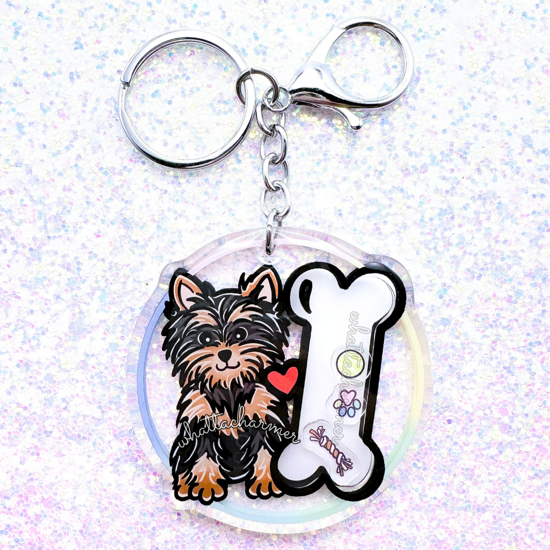 Black and Tan Yorkshire Terrier Keychain
