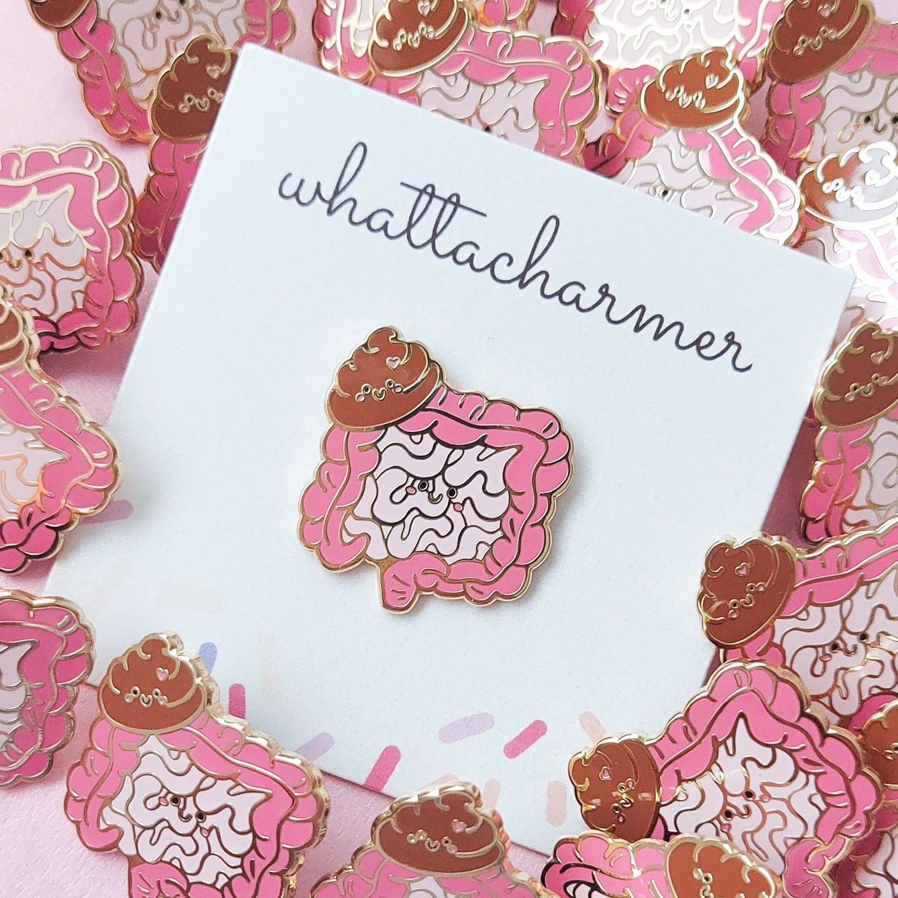 Intestines Enamel Pin