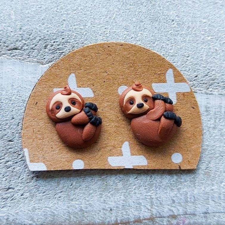 Sloth earrings shop