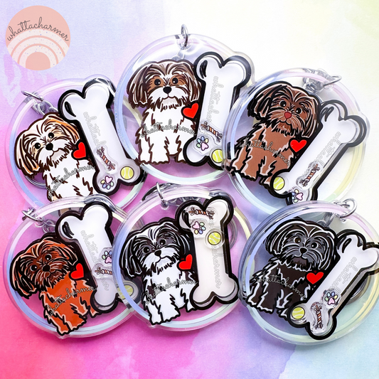 Shih Tzu Shaker Keychain