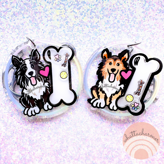 Shetland Sheepdog Shaker Keychain