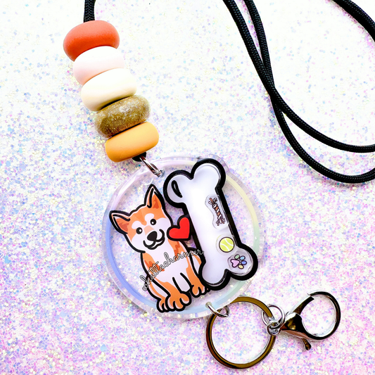 Shiba Inu Shaker Lanyard