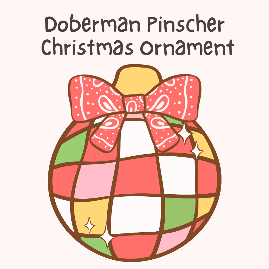 Doberman Pinscher Christmas Ornament