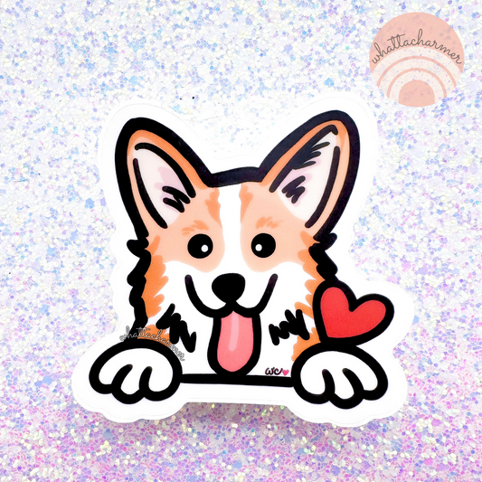 Pembroke Welsh Corgi (Red) Sticker