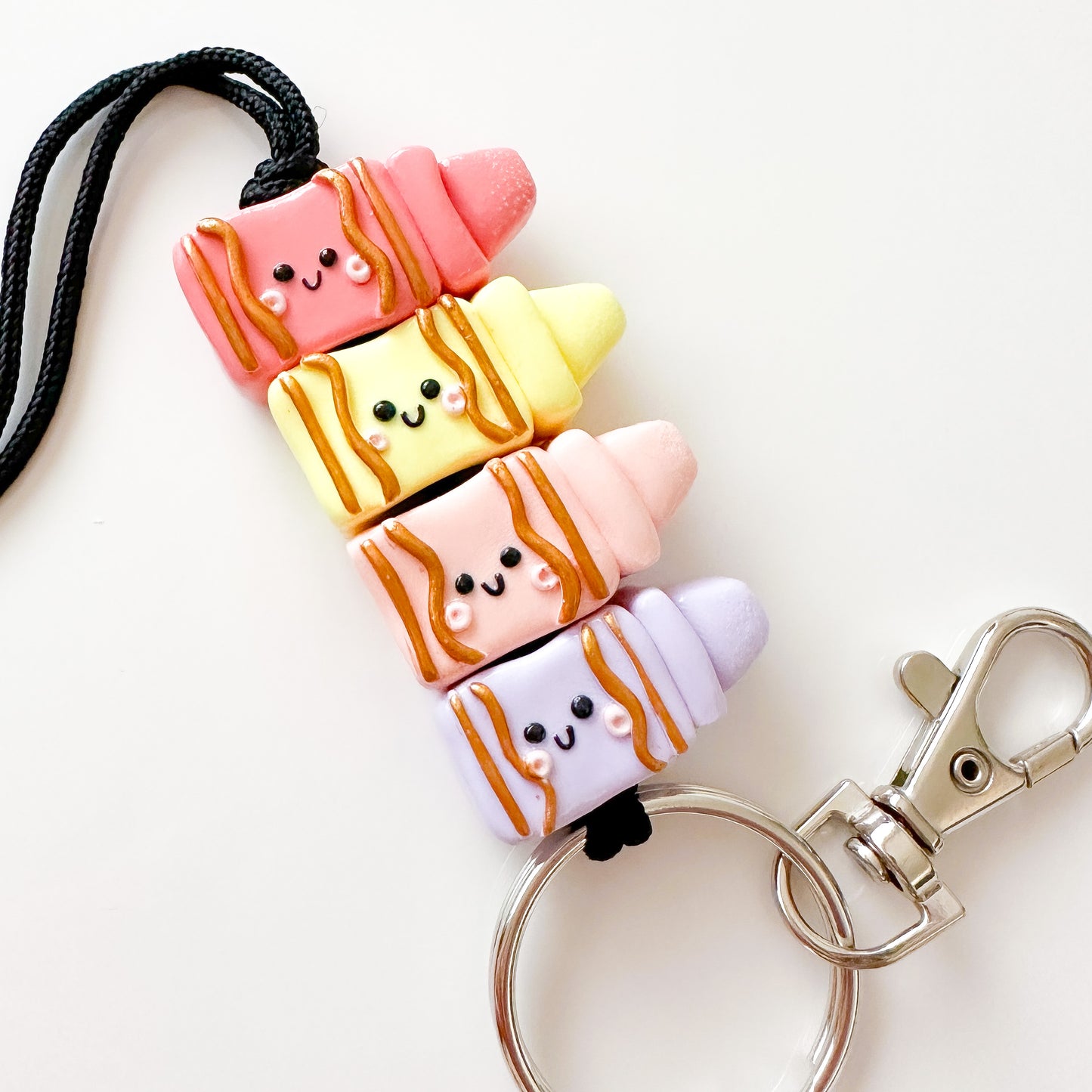 Pastel Crayons Lanyard