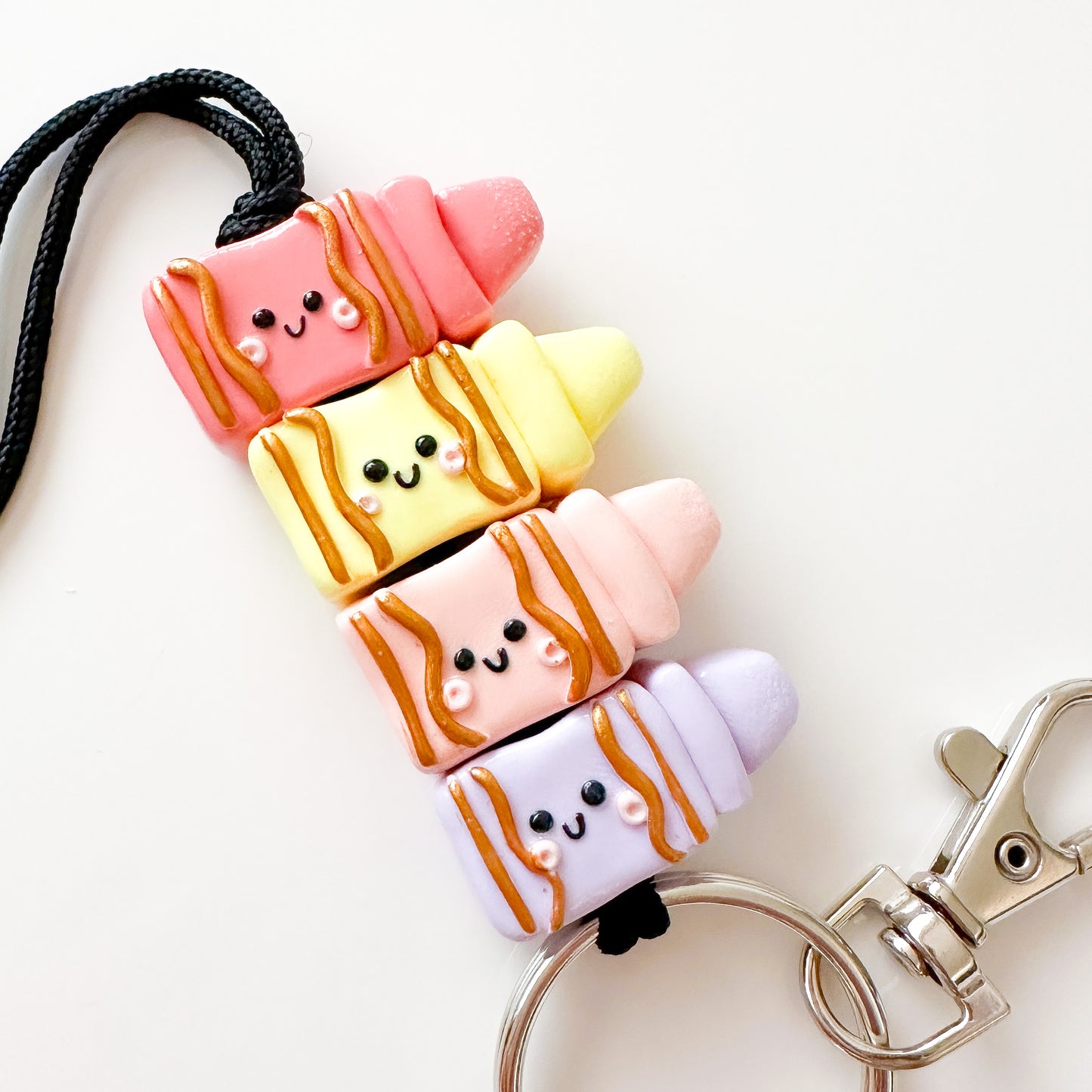 Pastel Crayons Lanyard