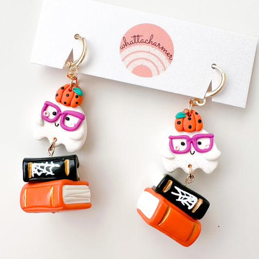 Teacher Ghouls Statement Earrings