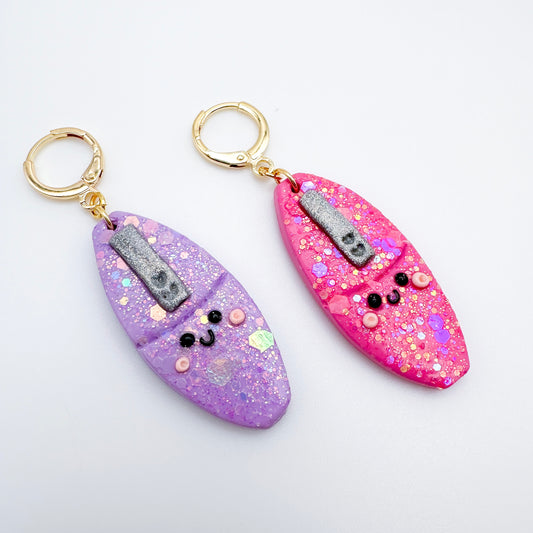 Glitzy Pen Dangle Earrings