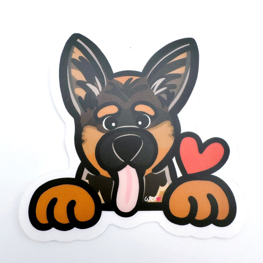 German Shepherd (Red) Sticker