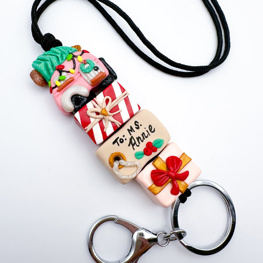 Personalized Christmas Camper Lanyard