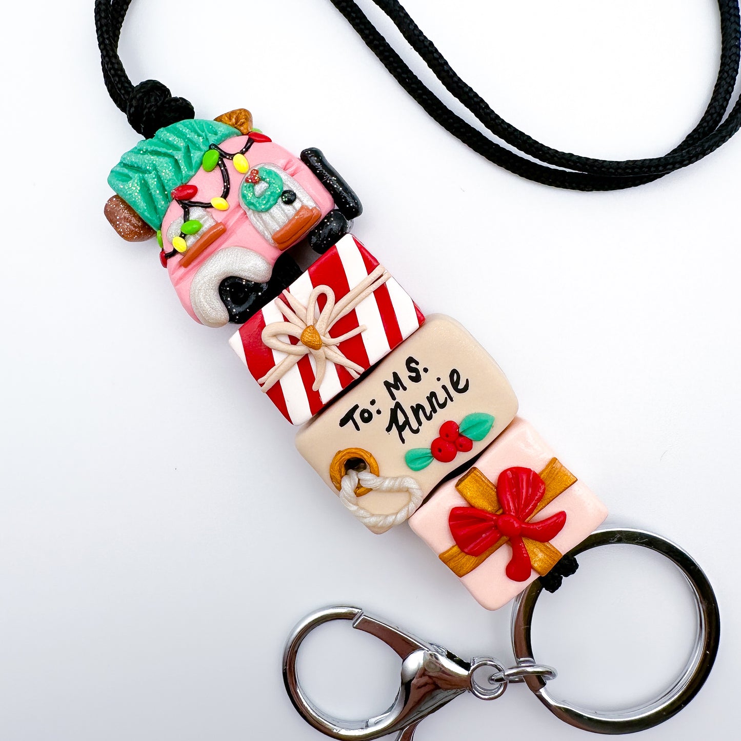 Personalized Christmas Camper Lanyard