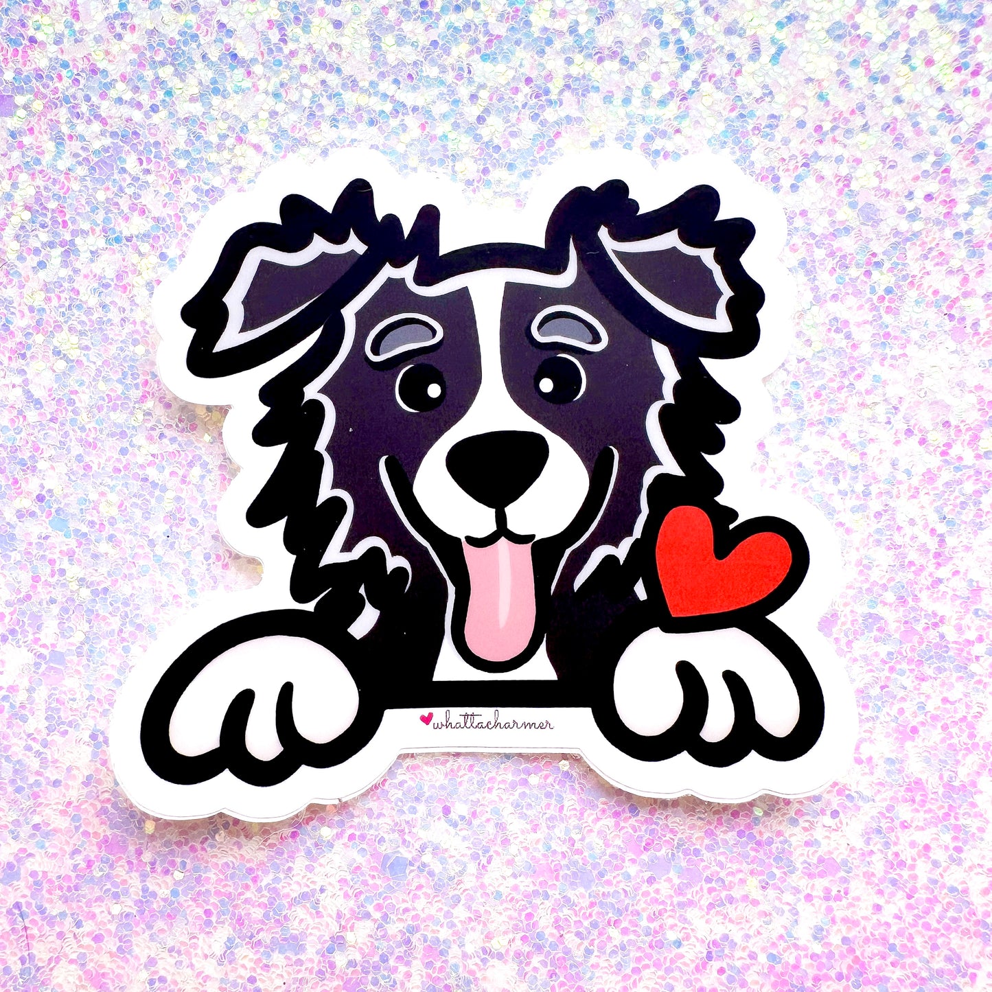 Border Collie (Black) Sticker