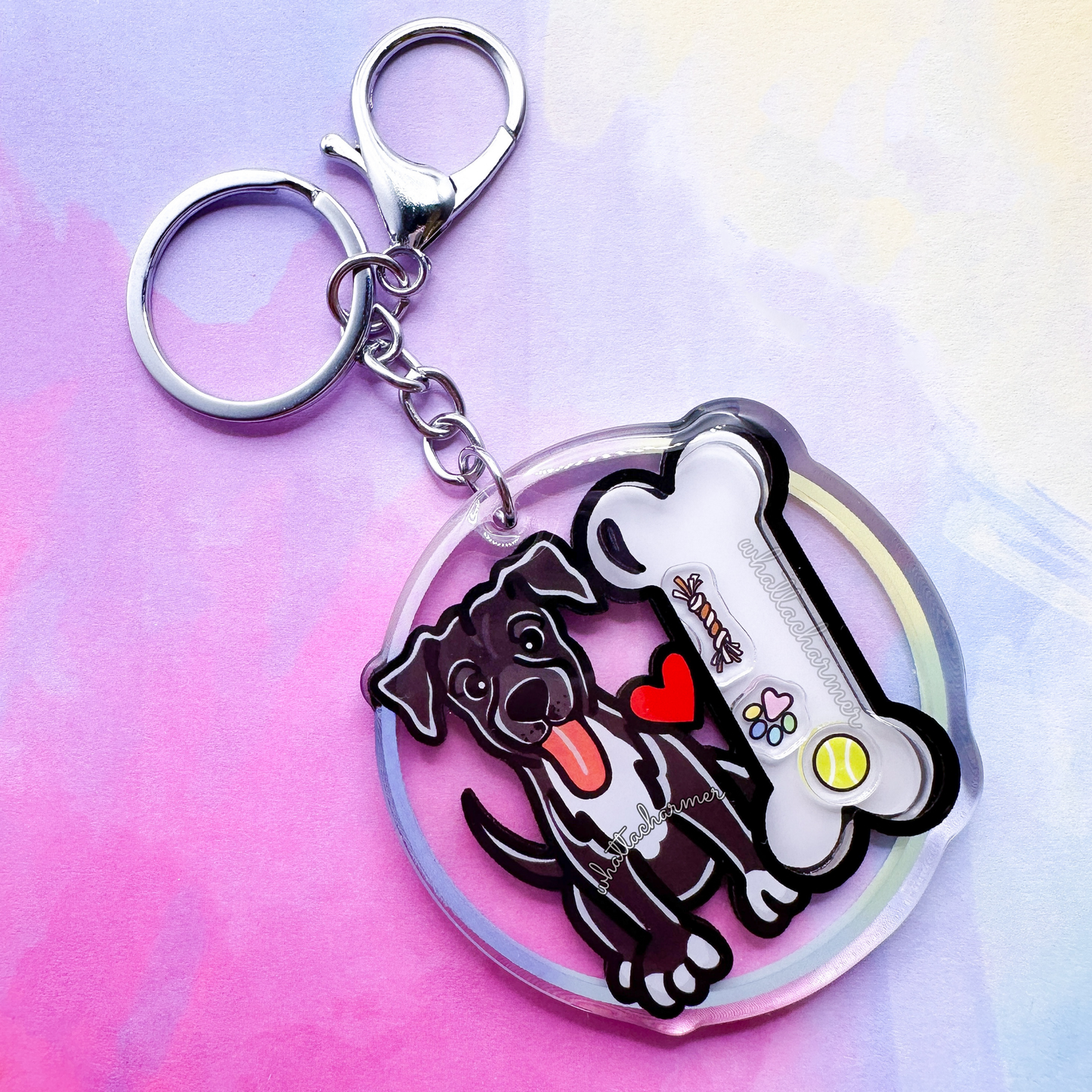 Black Mountain Cur Shaker Keychain