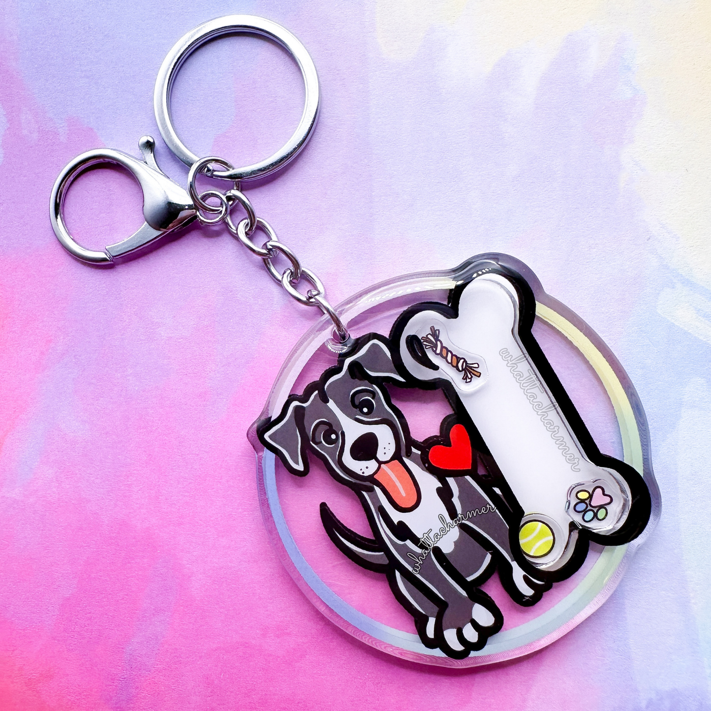 Blue Mountain Cur Shaker Keychain