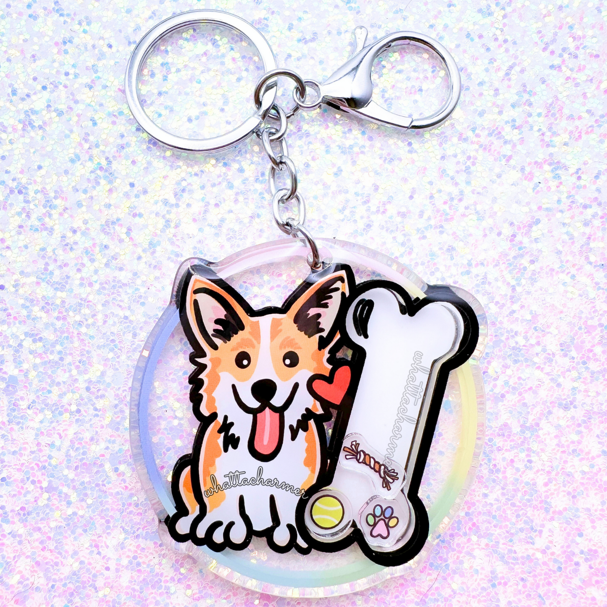 Red Pembroke Welsh Corgi Keychain – WhattaCharmer