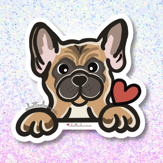 Fawn French Bulldog Vinyl Sticker