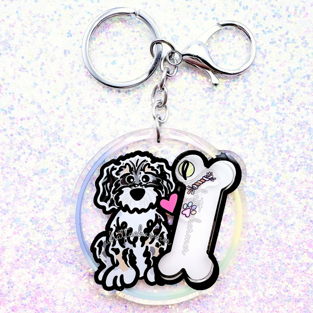 Aussiedoodle Keychain