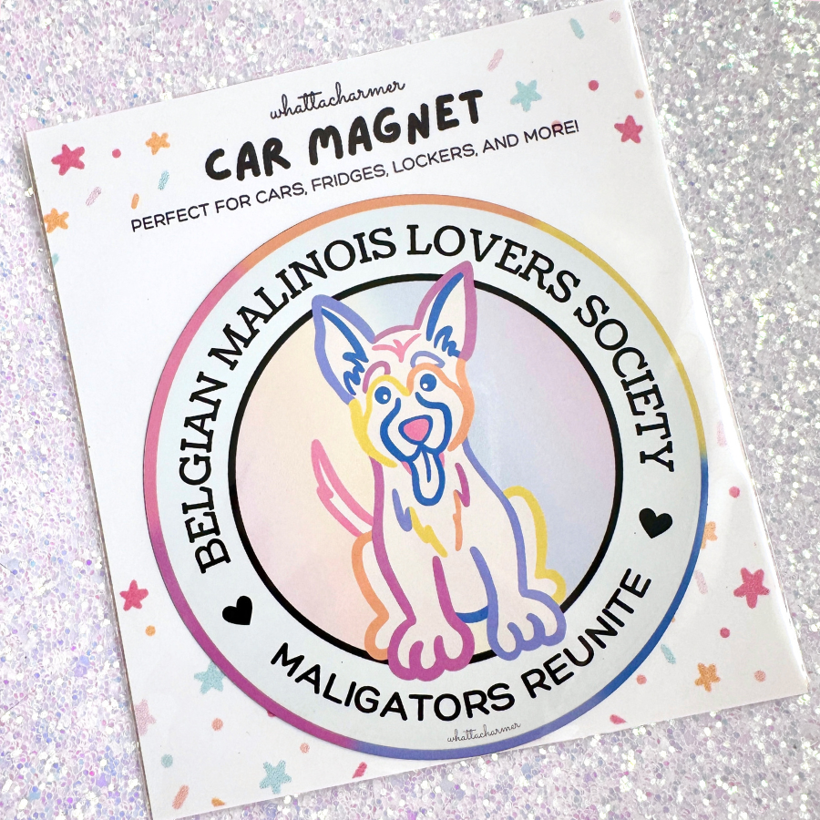 Belgian Malinois Car Magnet