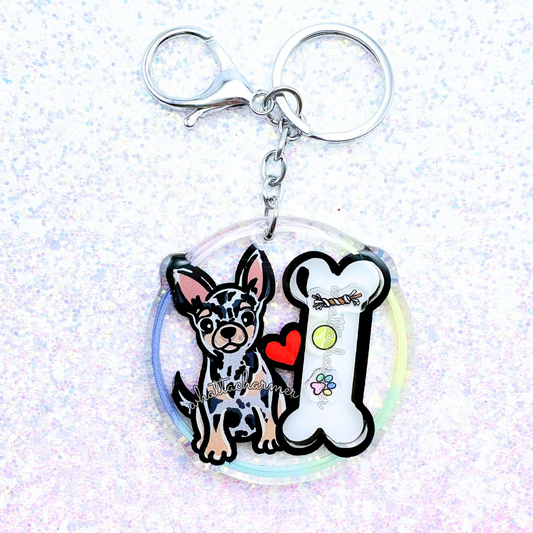 Chihuahua Shaker Keychain (2 of 2)