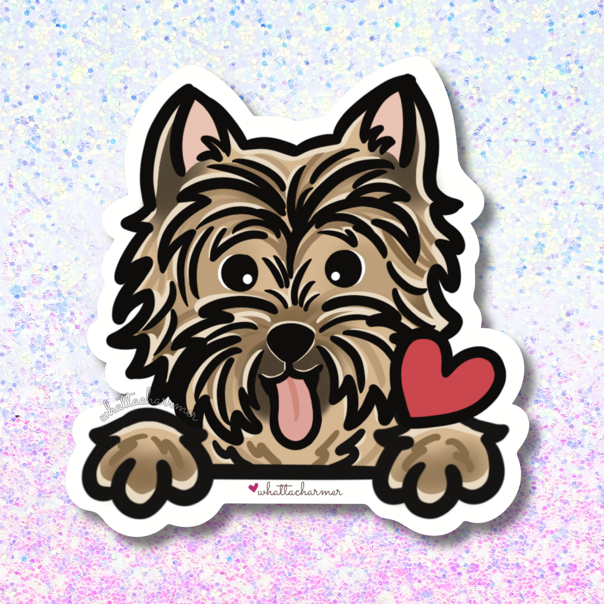 Cairn Terrier Sticker, Wheaten