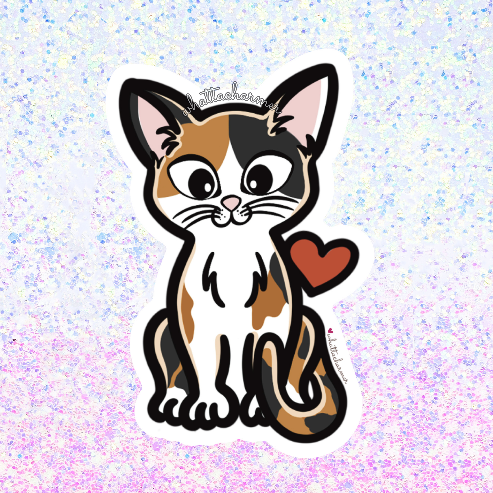 Calico Cat Sticker