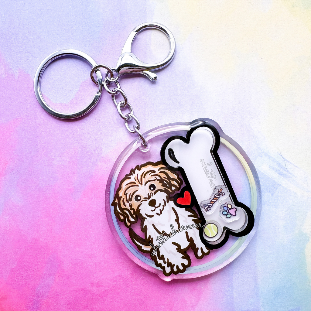 Cavachon Keychain