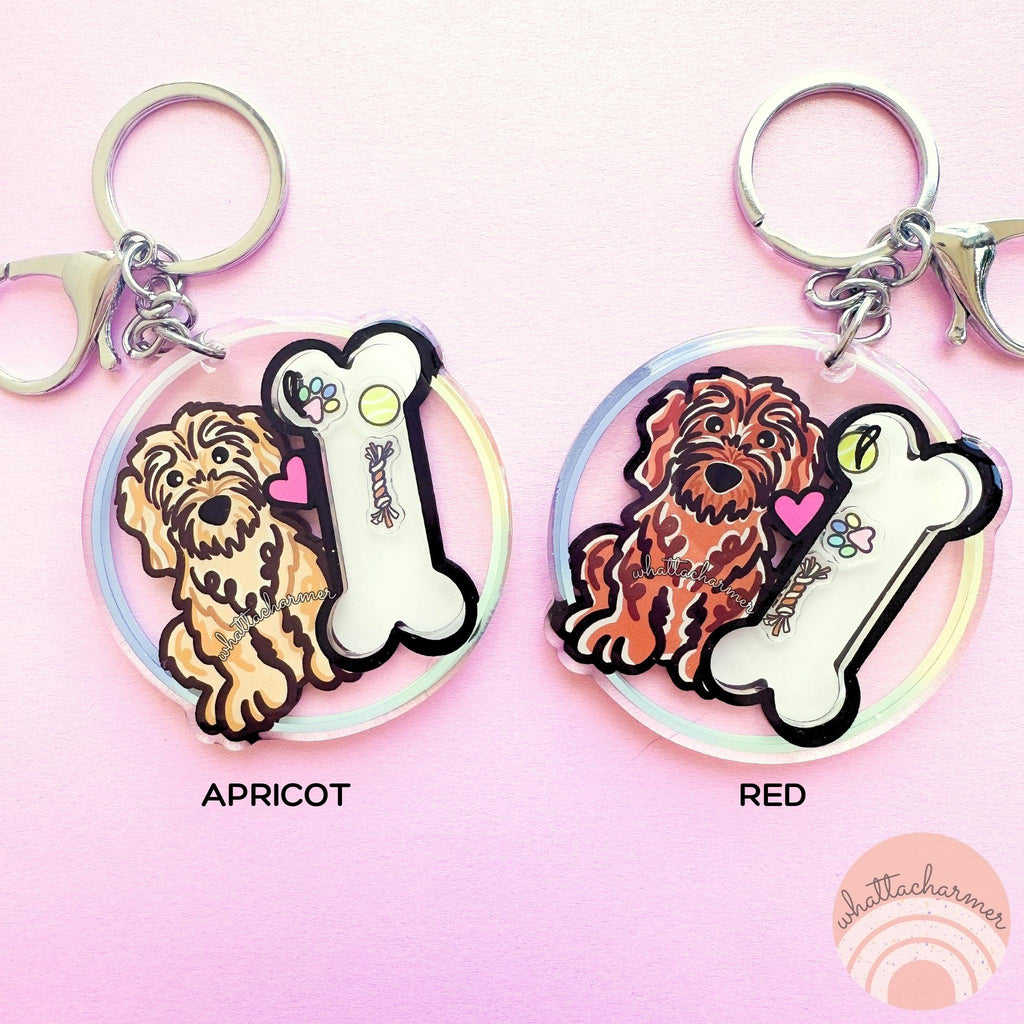 Cockapoo Keychain