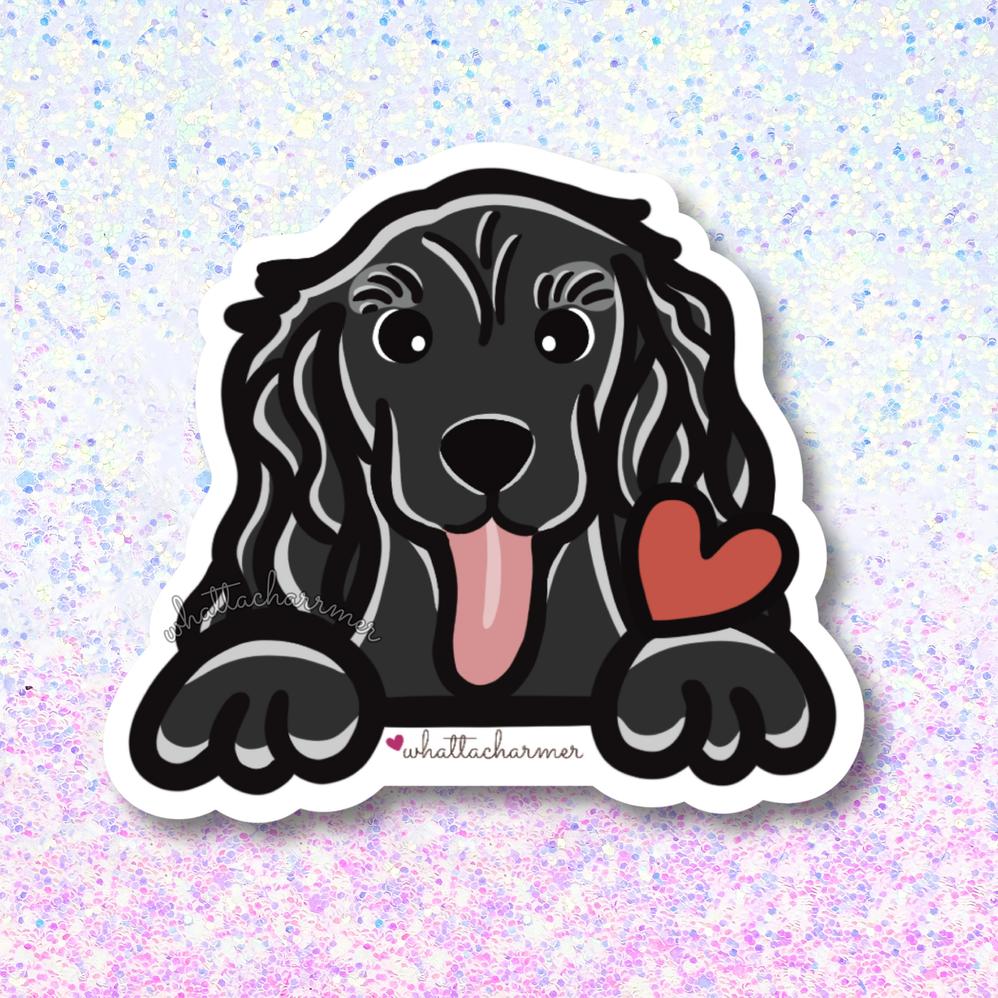 Black Cocker Spaniel Sticker