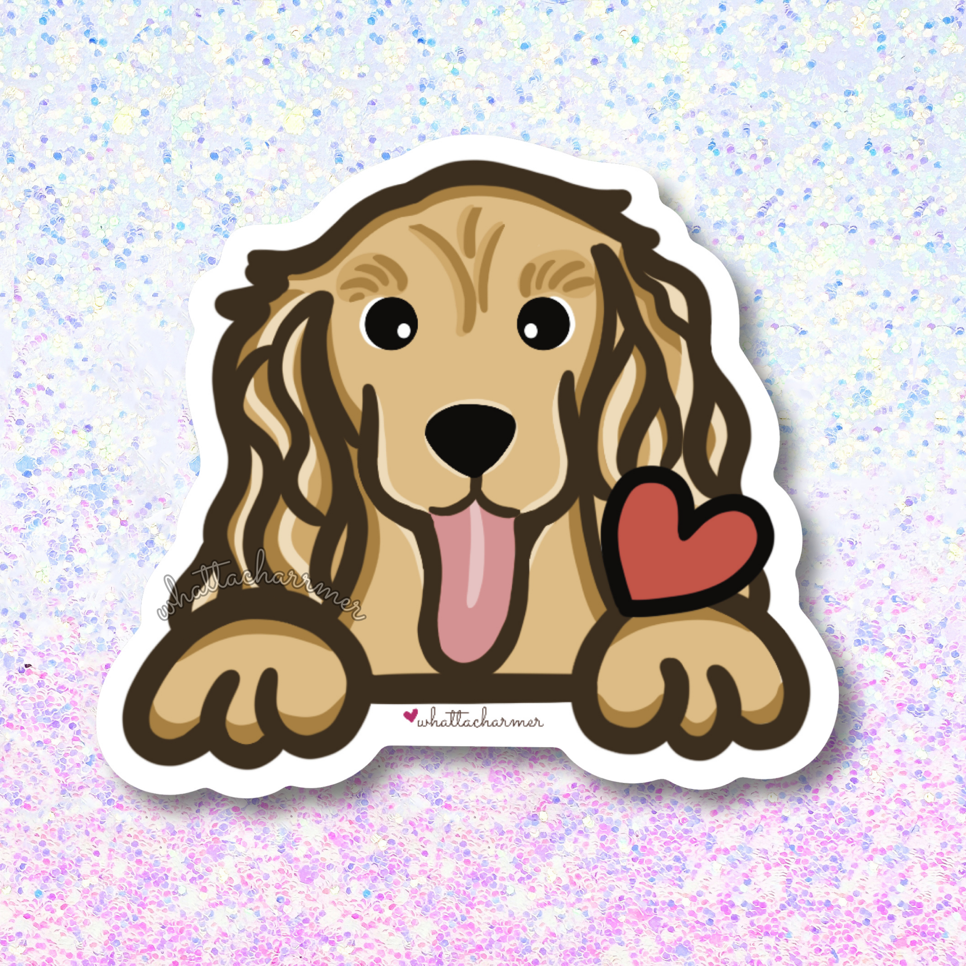 Golden Cocker Spaniel Sticker