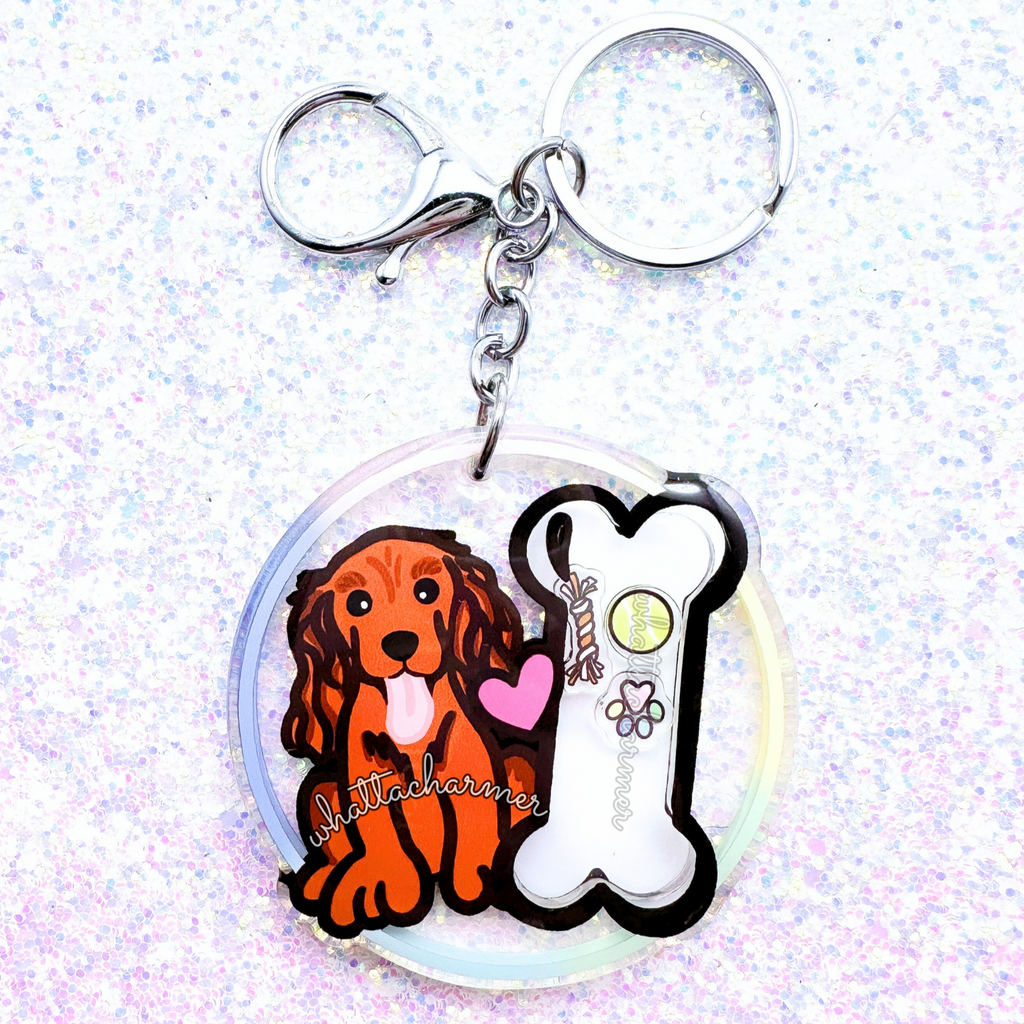 Red Cocker Spaniel Keychain