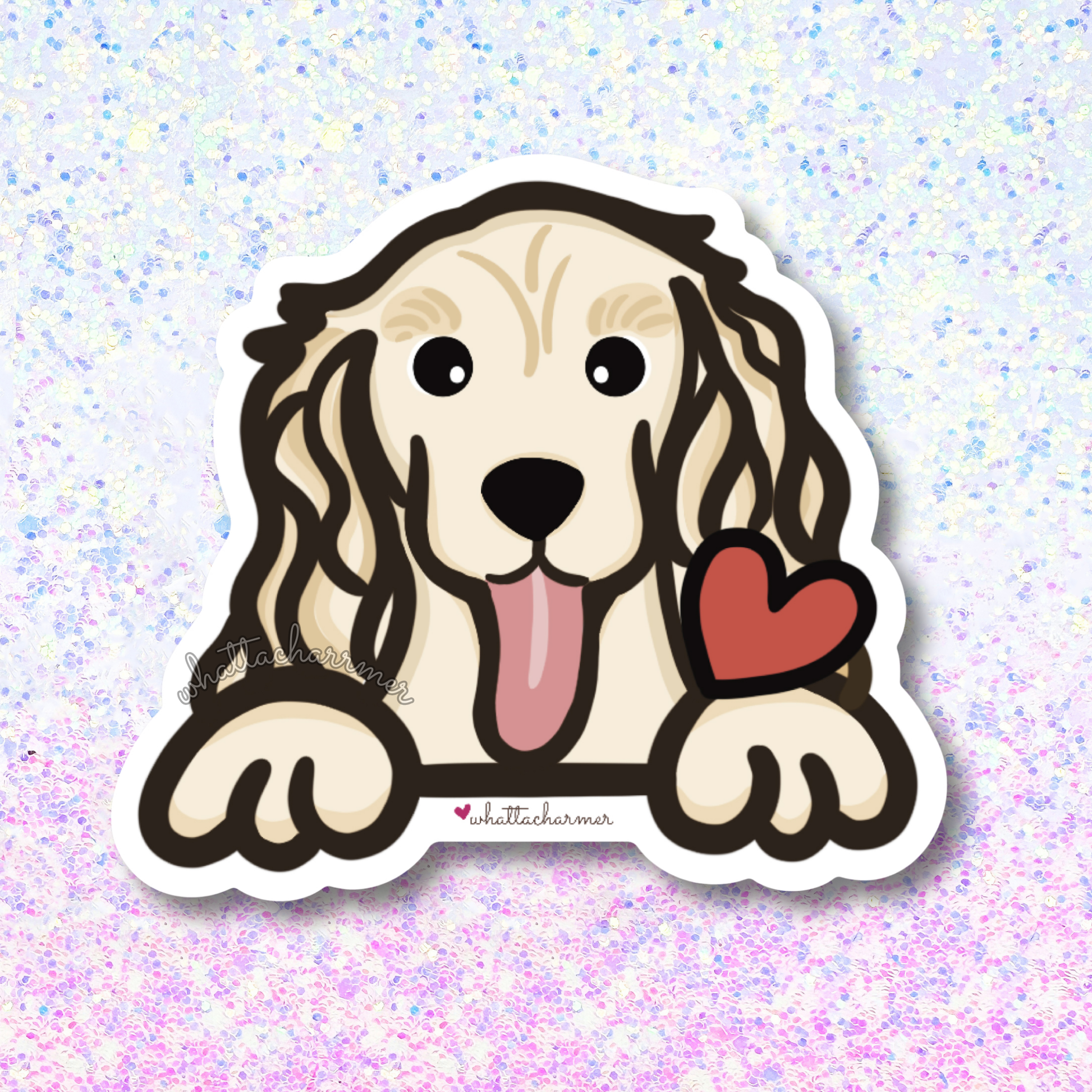 Buff Cocker Spaniel Sticker