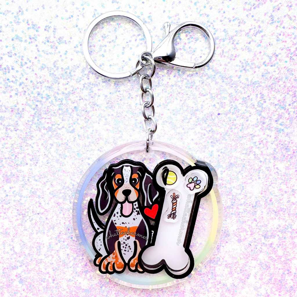 Bluetick Coonhound Keychain
