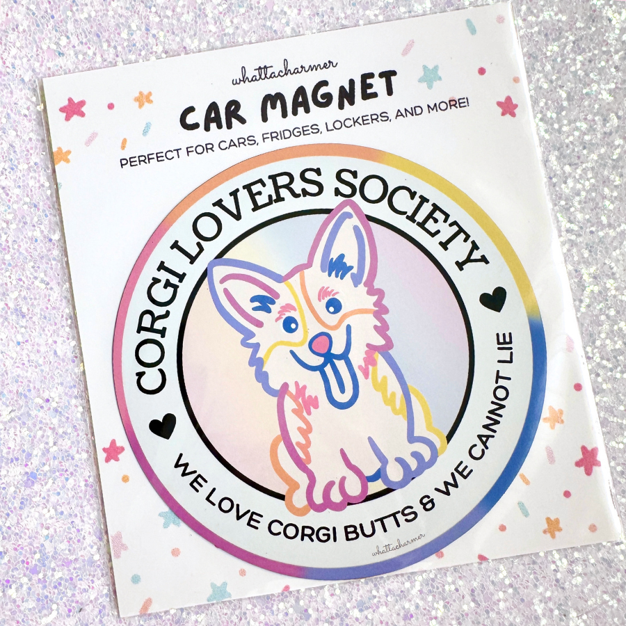 Corgi Car Magnet