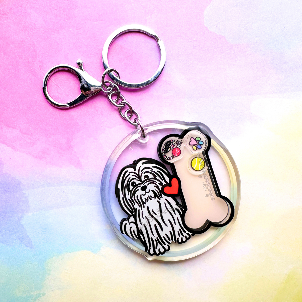 Coton de Tulear Keychain