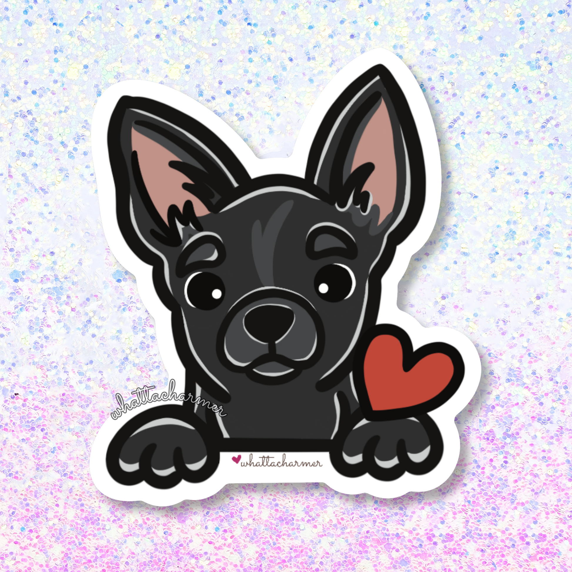 Black Chihuahua Sticker