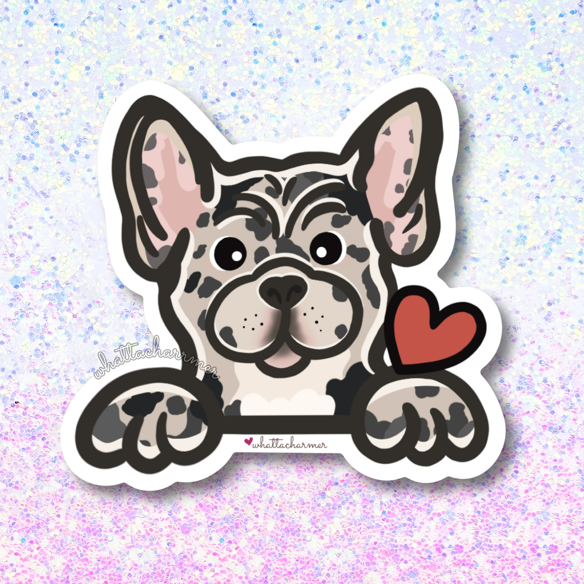 Merle French Bulldog Sticker