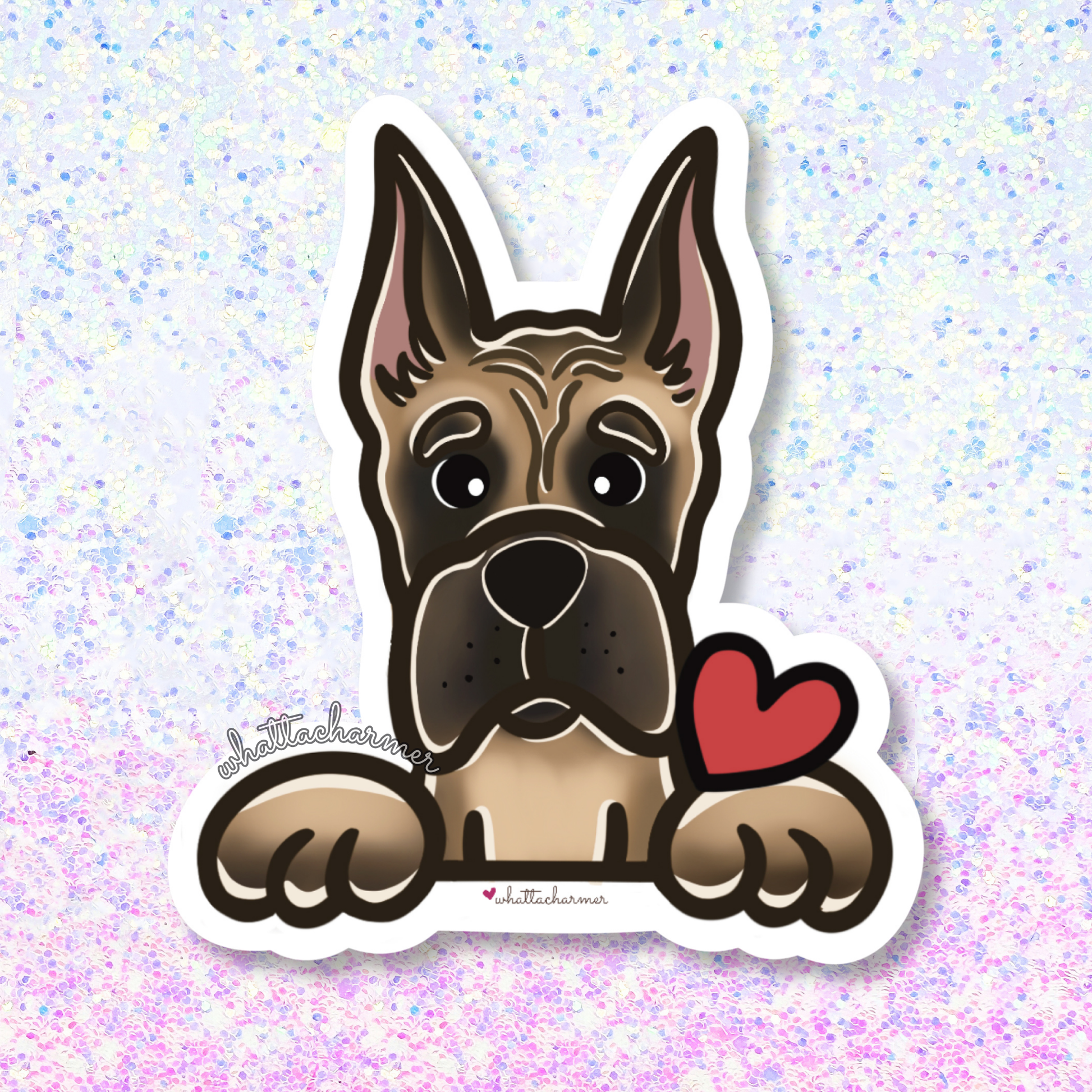 Fawn Great Dane Sticker