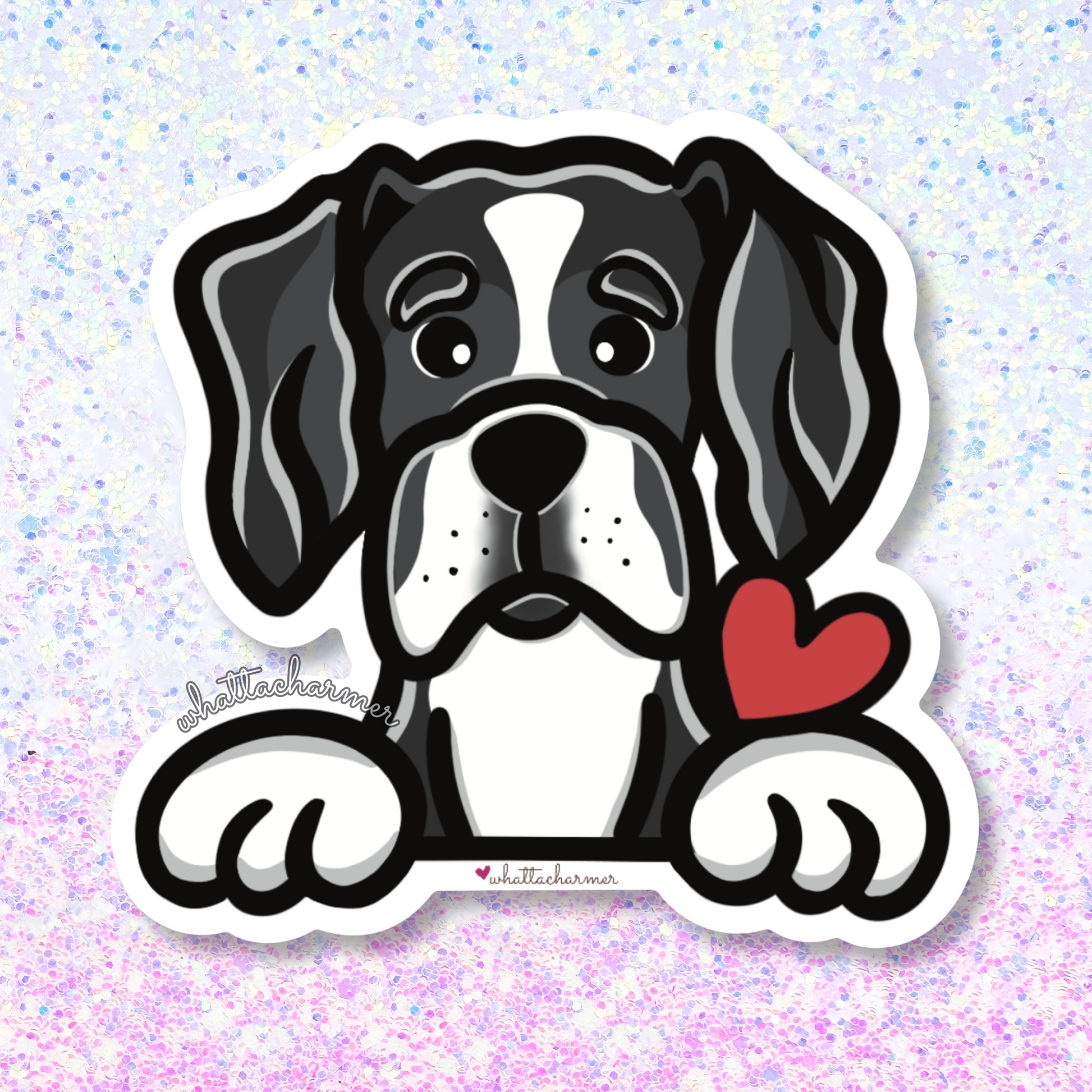 Mantle Great Dane Sticker
